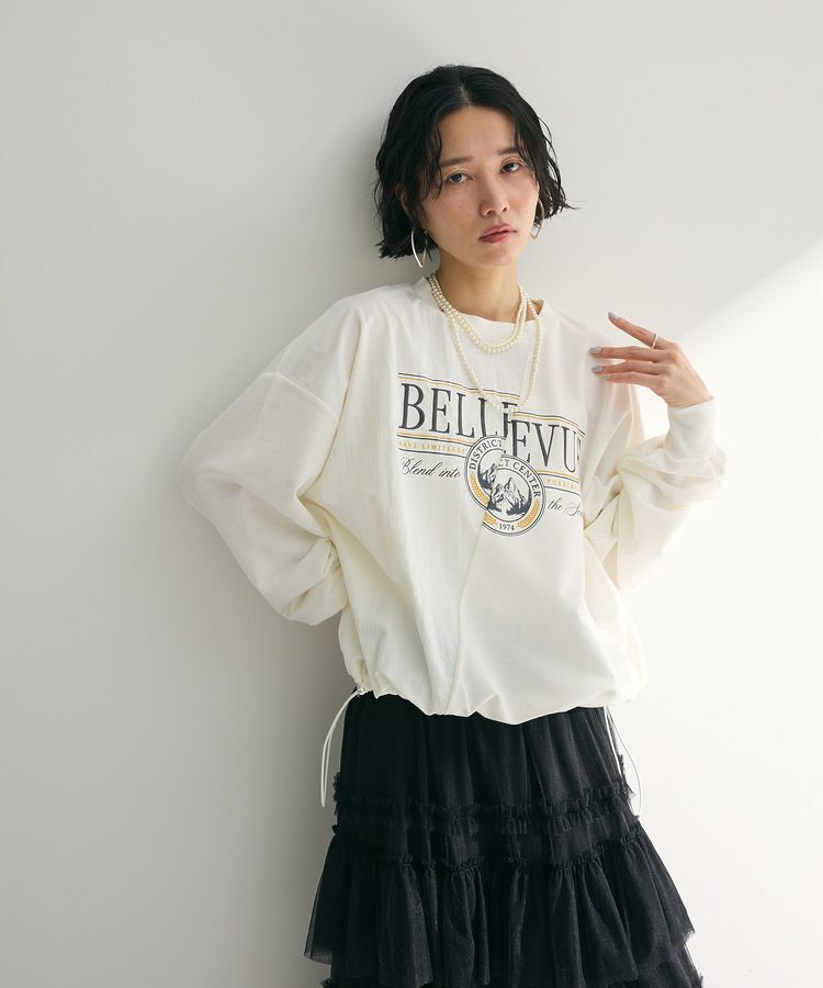 Green Parks「リメイク風ナイロンドッキングプルオーバー」|スウェット・ジャージ|