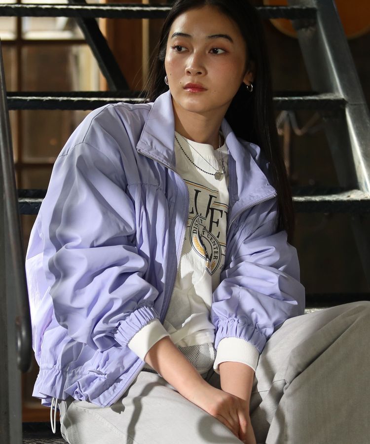 Green Parks「リメイク風ナイロンドッキングプルオーバー」|スウェット・ジャージ|