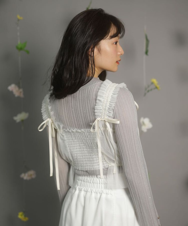 Green Parks「dazzlin チュールビスチェ」|ベスト・ジレ|