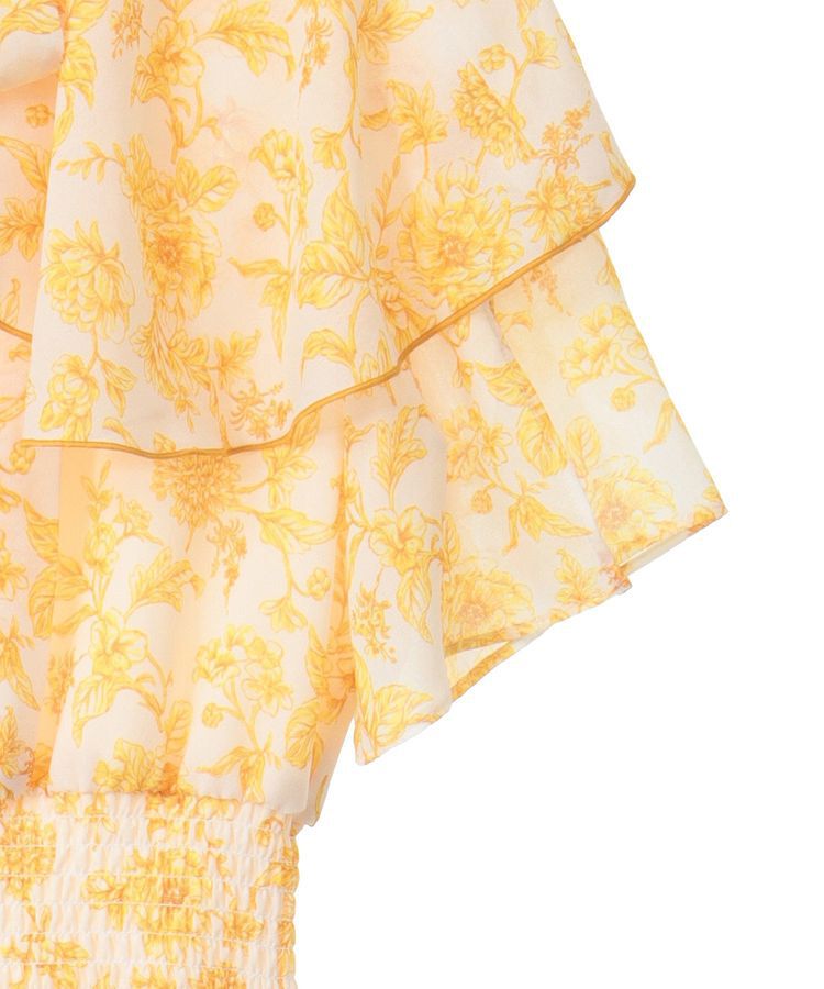 Green Parks「dazzlin フレンチスリーブ花柄ワンピース」|ワンピース|