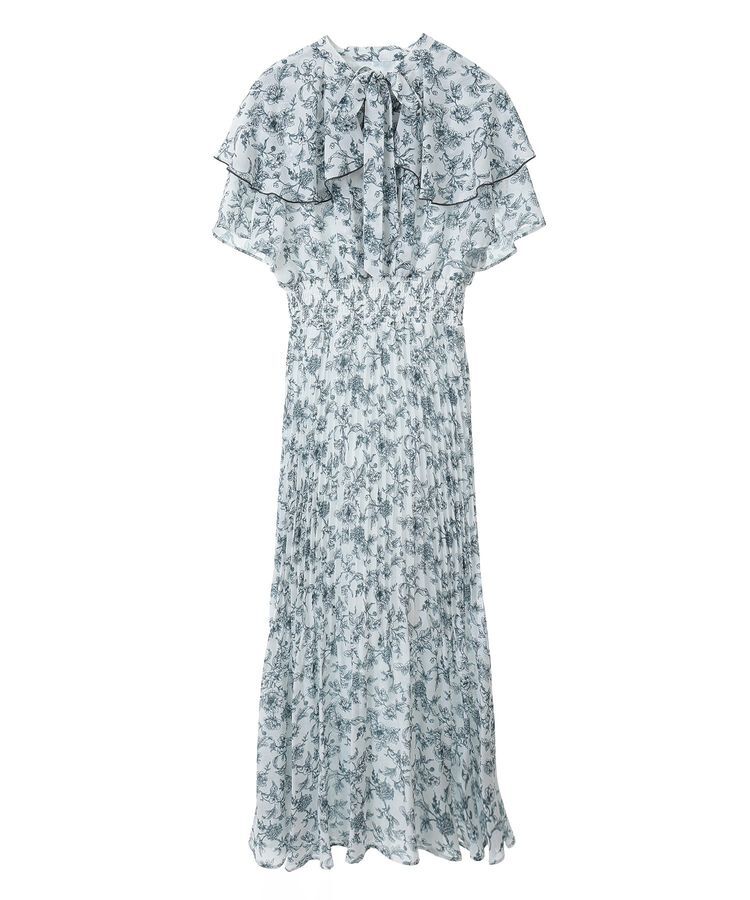 Green Parks「dazzlin フレンチスリーブ花柄ワンピース」|ワンピース|