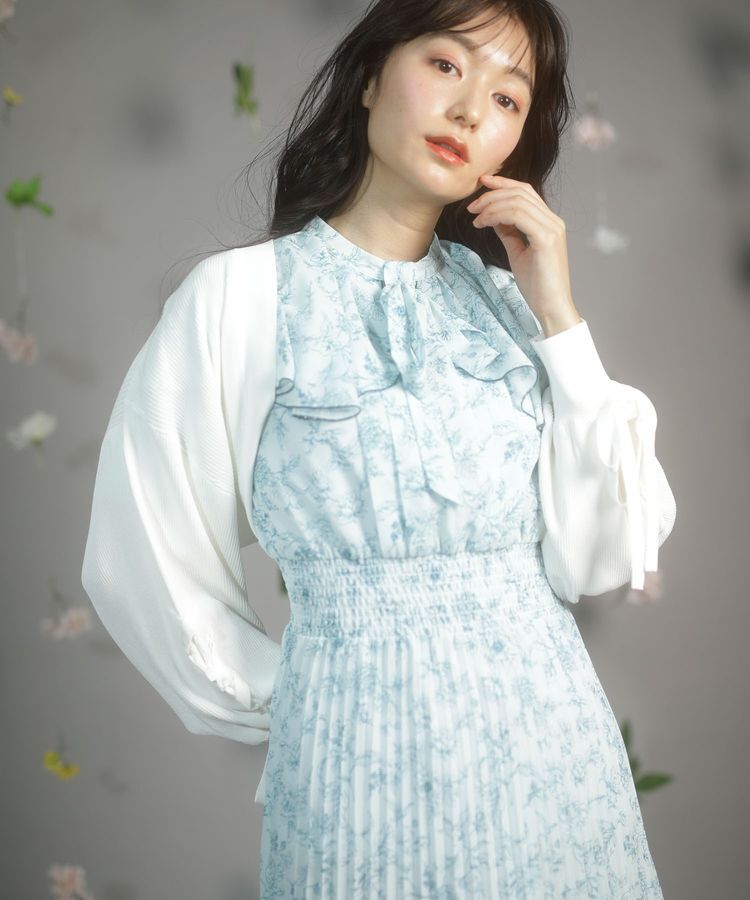 Green Parks「dazzlin フレンチスリーブ花柄ワンピース」|ワンピース|