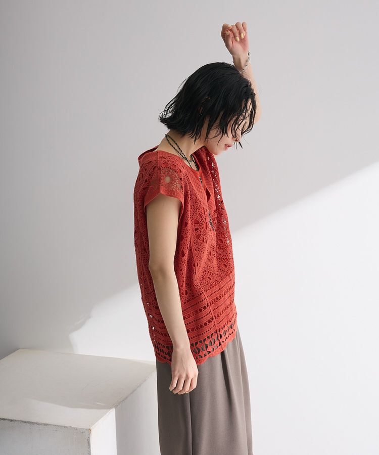 armonia「SET2点クロシェプルオーバー+タンクトップ」|Tシャツ・カットソー|