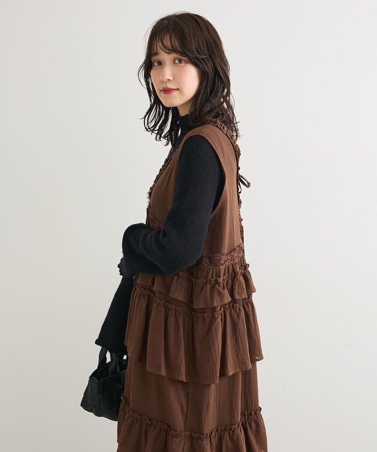 Green Parks「■ESCAR レース&times;コットンティアードワンピース」|ワンピース|