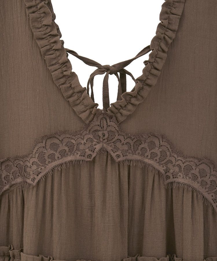 Green Parks「■ESCAR レース&times;コットンティアードワンピース」|ワンピース|