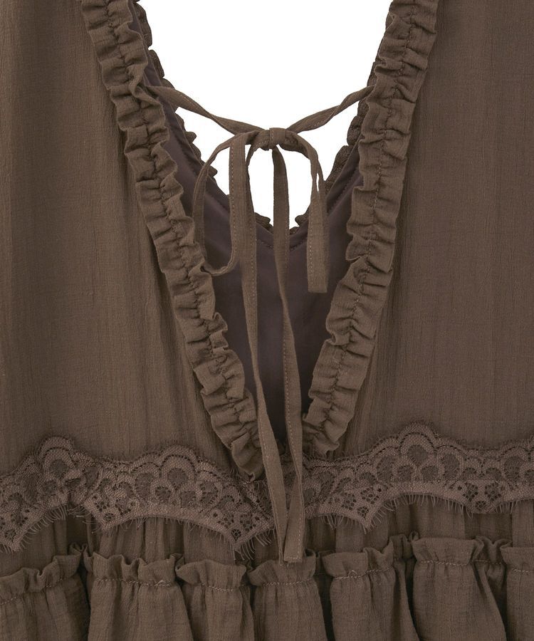 Green Parks「■ESCAR レース&times;コットンティアードワンピース」|ワンピース|