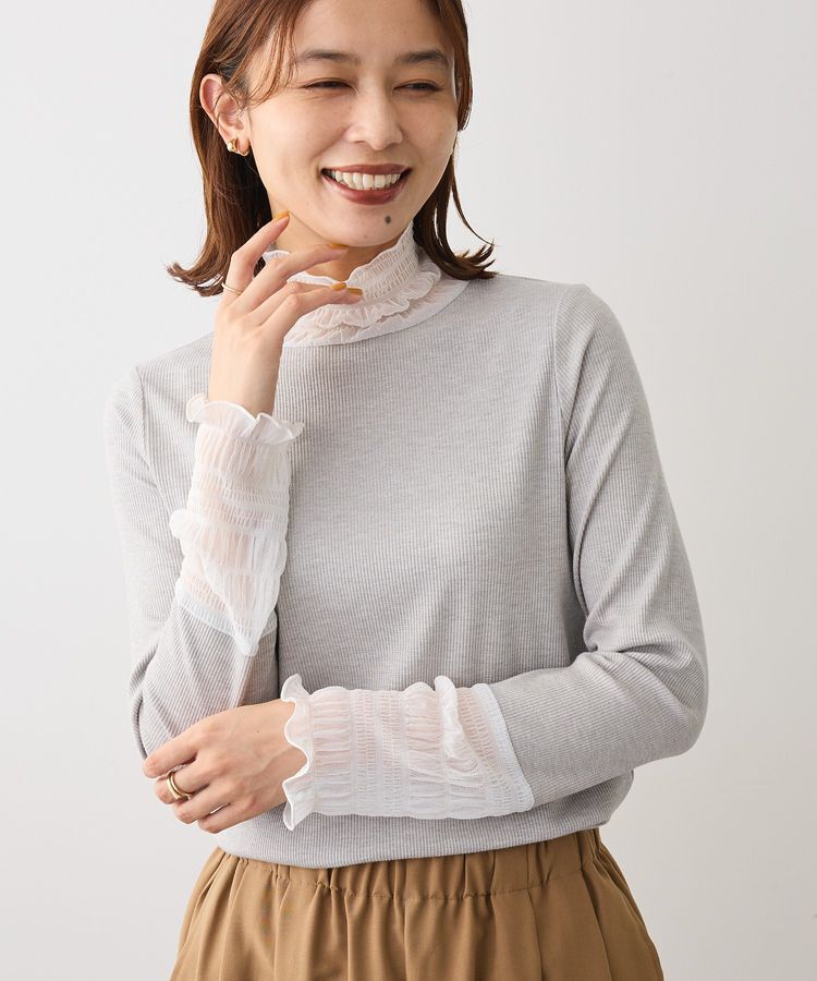 Green Parks「・Petit Fleur チュールキリカエラメリブタートル」|Tシャツ・カットソー|