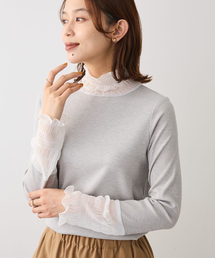 Green Parks「・Petit Fleur チュールキリカエラメリブタートル」|Tシャツ・カットソー|