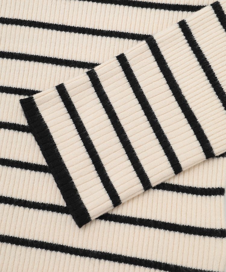 Green Parks「ラメライン入りリブニットプルオーバー」|ニット・セーター|