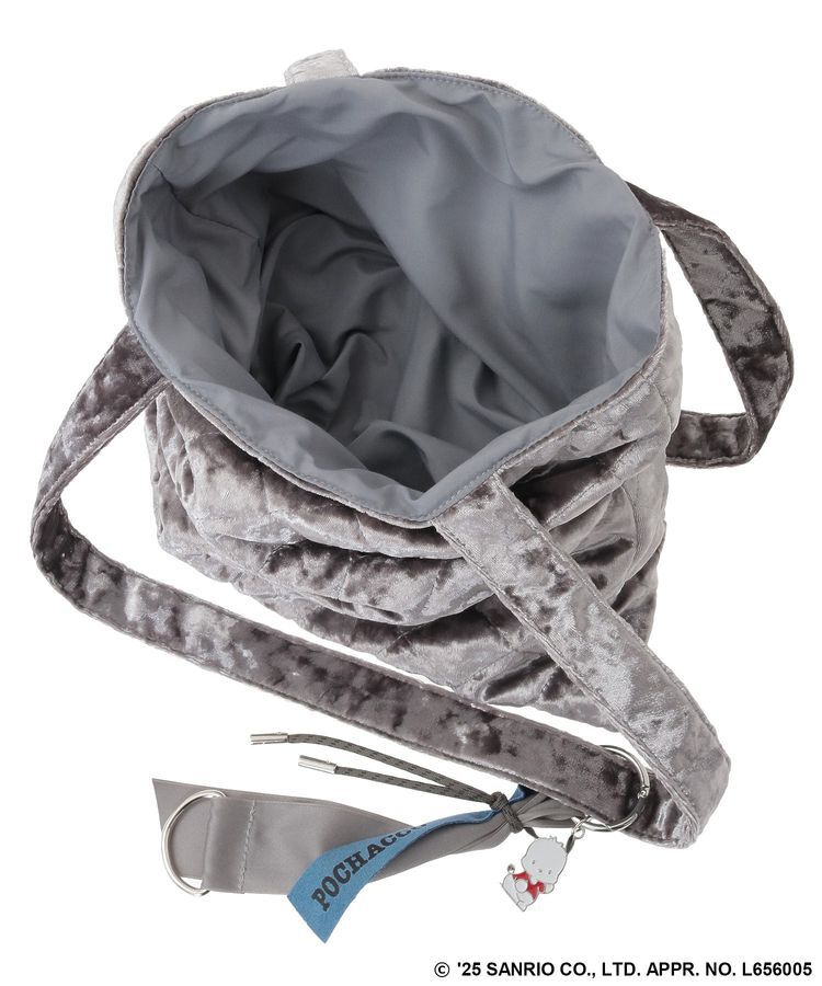 Green Parks「チャーム付きベロアバック」|トートバッグ|