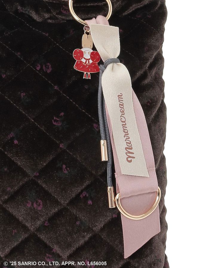 Green Parks「チャーム付きベロアバック」|トートバッグ|