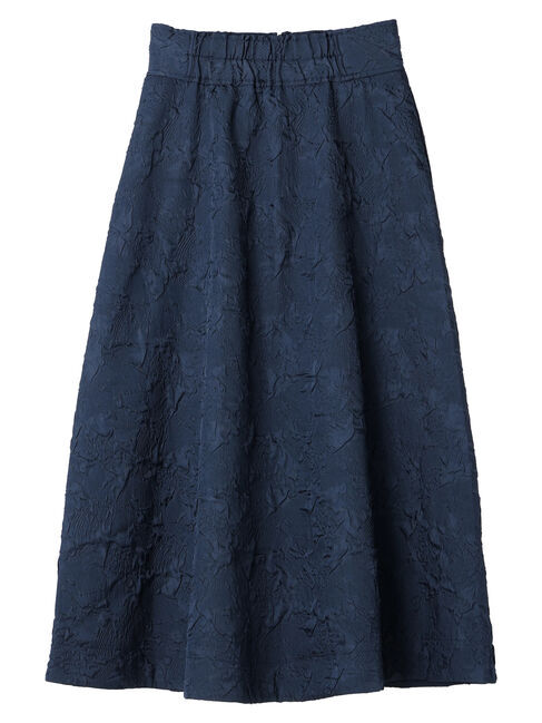 YECCA VECCA「ふくれジャガード中綿フレアスカート」|フレア|