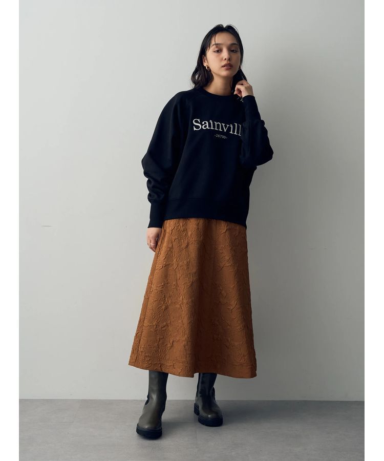 YECCA VECCA「ふくれジャガード中綿フレアスカート」|フレア|