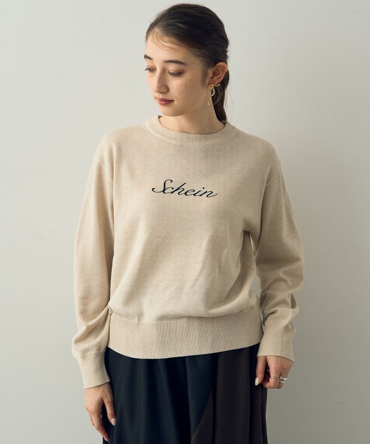 YECCA VECCA「ロゴニット」|ニット・セーター|Ivory