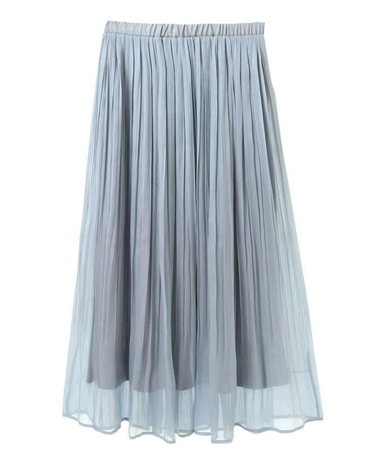 YECCA VECCA「シャイニーサテンプリーツスカート」|スカート|