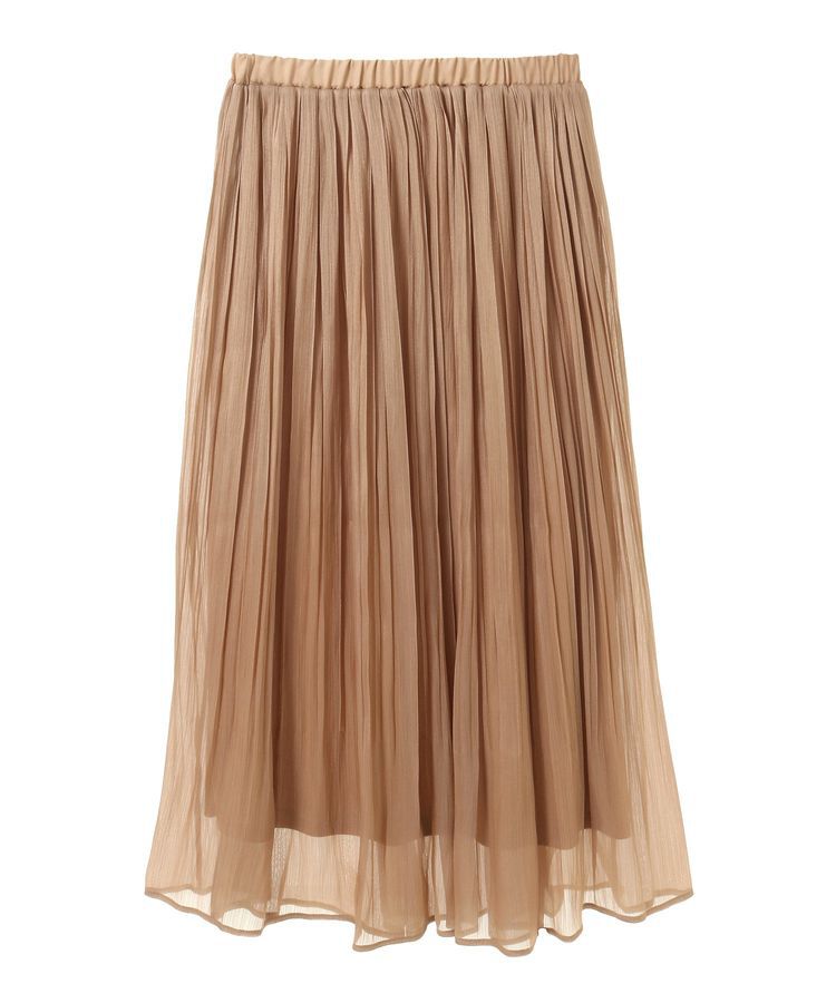 YECCA VECCA「シャイニーサテンプリーツスカート」|スカート|