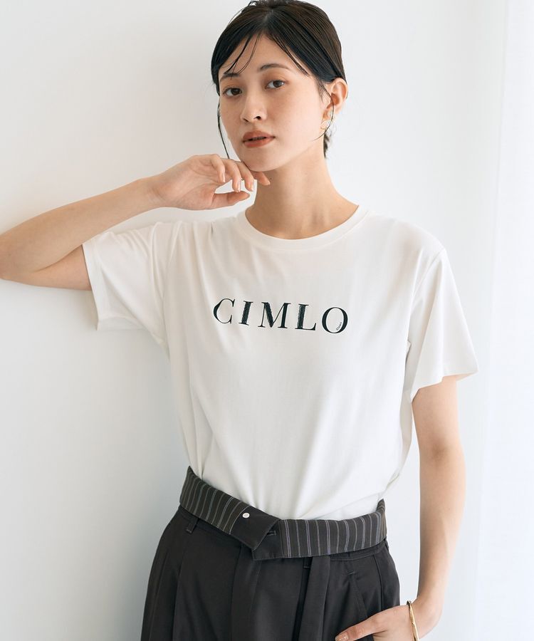 YECCA VECCA「スパンコールロゴTee」|Tシャツ・カットソー|Off White