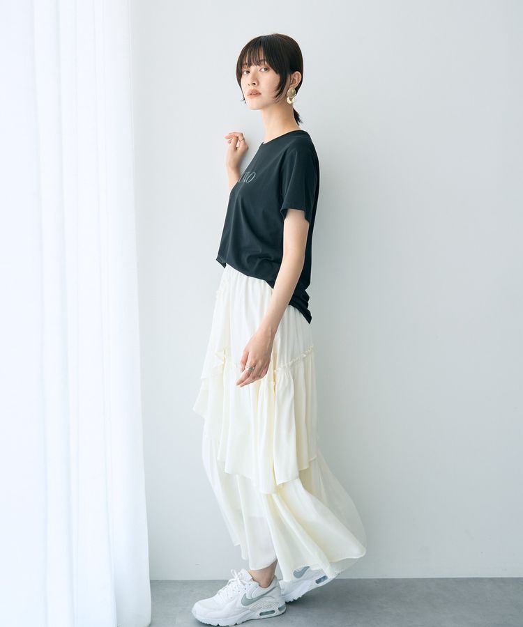 YECCA VECCA「スパンコールロゴTee」|Tシャツ・カットソー|