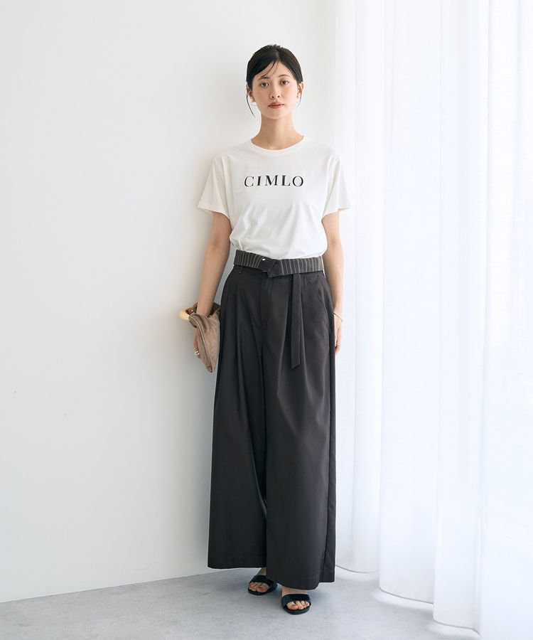 YECCA VECCA「スパンコールロゴTee」|Tシャツ・カットソー|