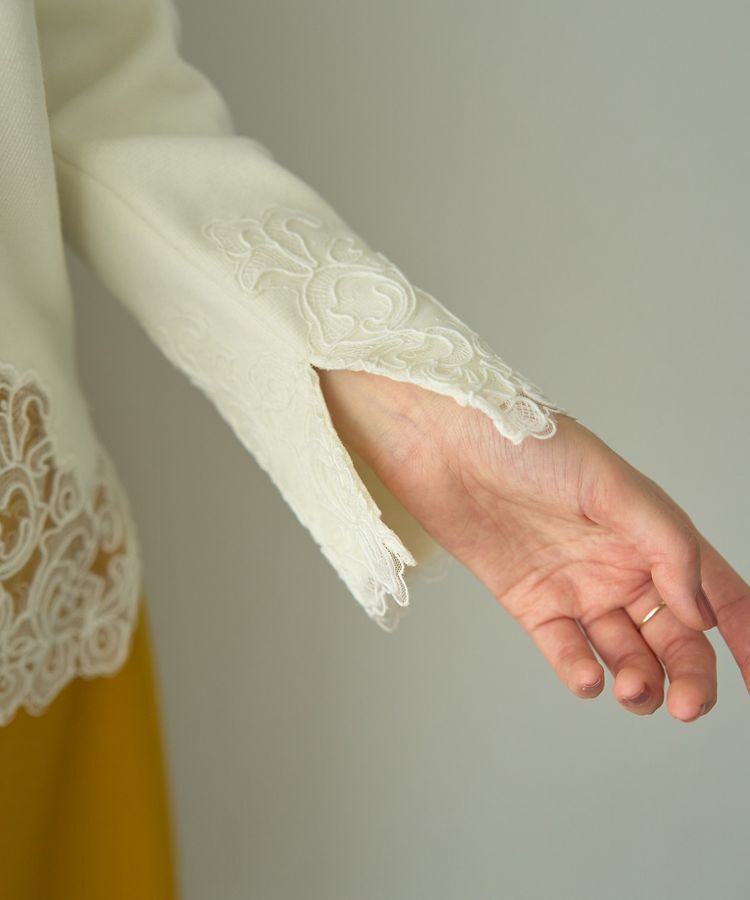 YECCA VECCA「レースヘムニット」|ニット・セーター|