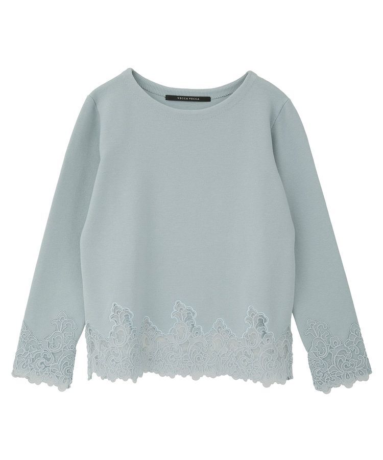 YECCA VECCA「レースヘムニット」|ニット・セーター|