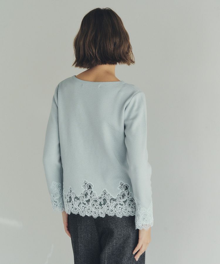 YECCA VECCA「レースヘムニット」|ニット・セーター|