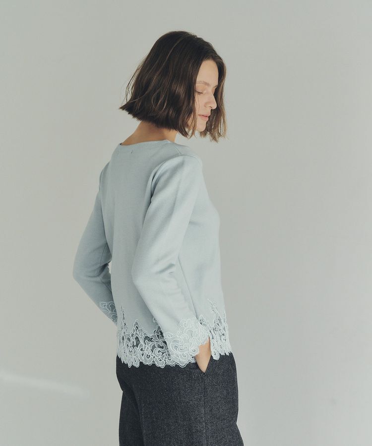 YECCA VECCA「レースヘムニット」|ニット・セーター|