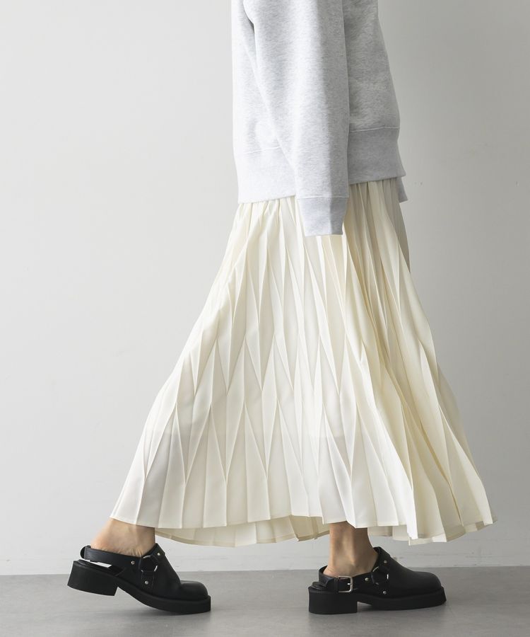 GARAGE OF GOOD CLOTHING「デシン変形プリーツスカート」|スカート|