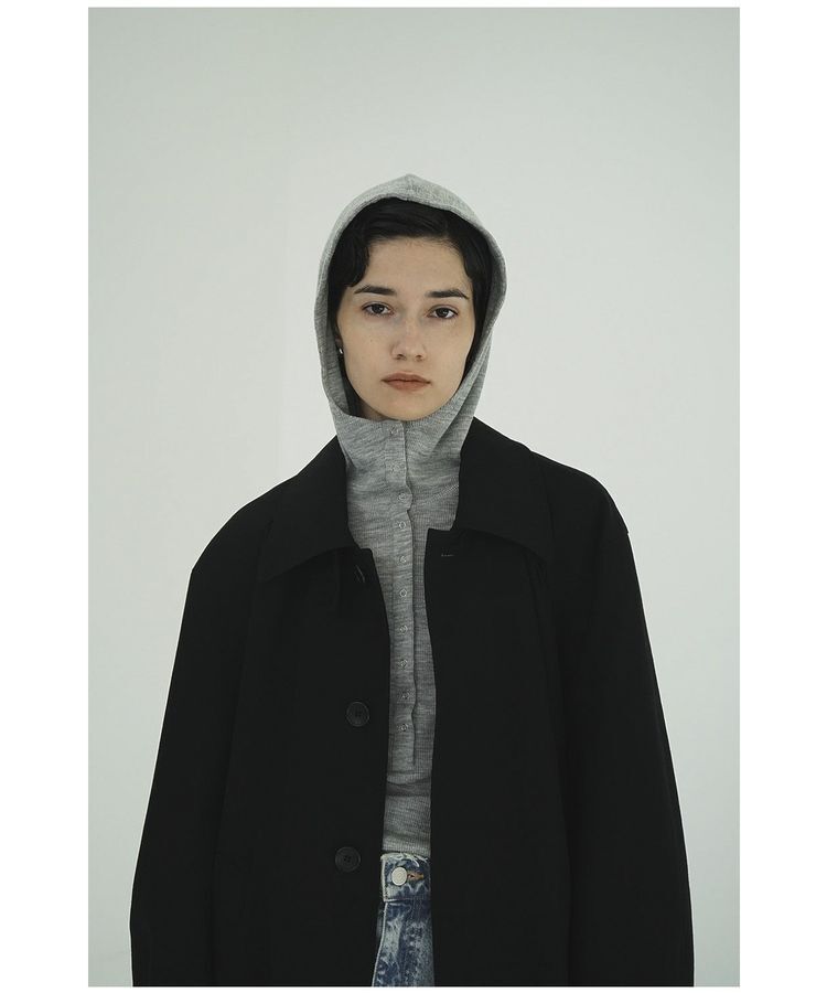 GARAGE OF GOOD CLOTHING「【CLANE】WOOL RIB HOODED TIGHT TOPS」|Tシャツ・カットソー|Gray