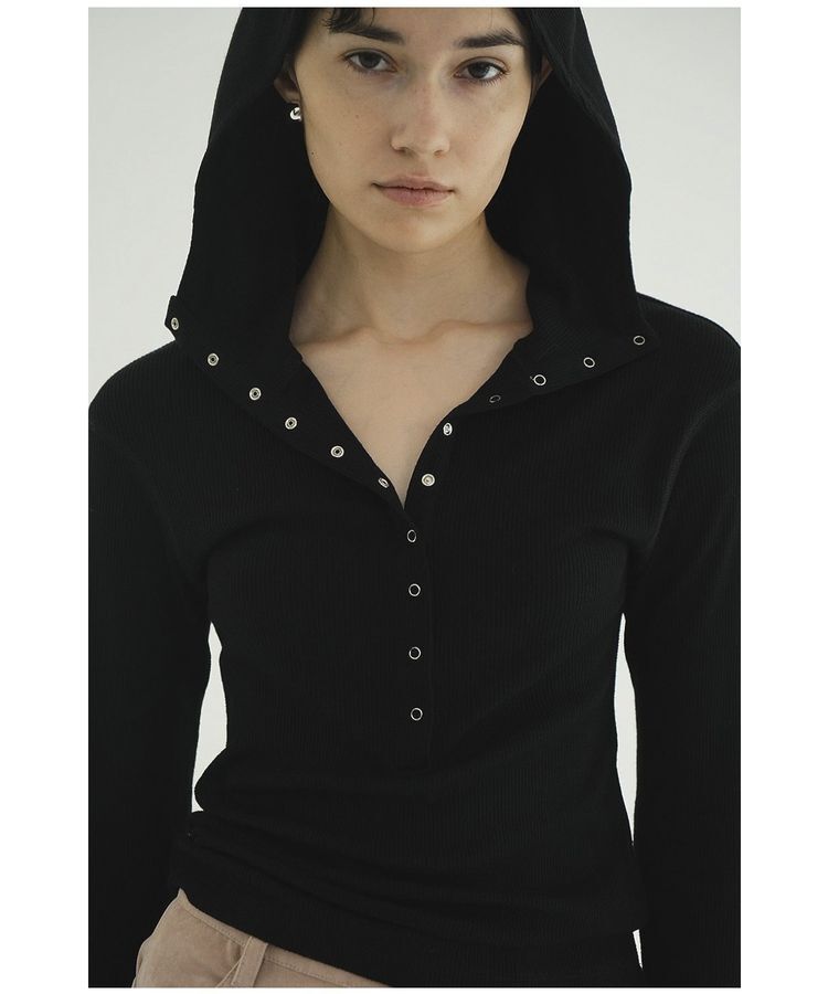 GARAGE OF GOOD CLOTHING「【CLANE】WOOL RIB HOODED TIGHT TOPS」|Tシャツ・カットソー|