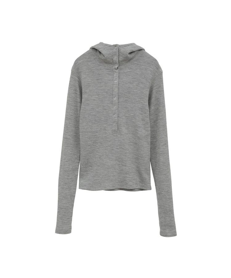 GARAGE OF GOOD CLOTHING「【CLANE】WOOL RIB HOODED TIGHT TOPS」|Tシャツ・カットソー|