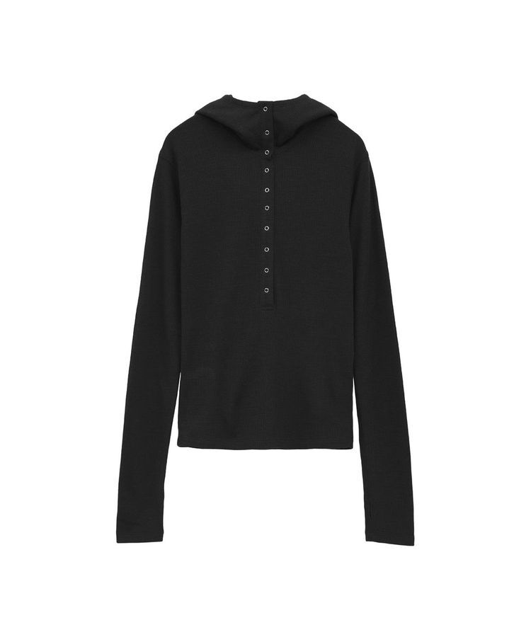 GARAGE OF GOOD CLOTHING「【CLANE】WOOL RIB HOODED TIGHT TOPS」|Tシャツ・カットソー|