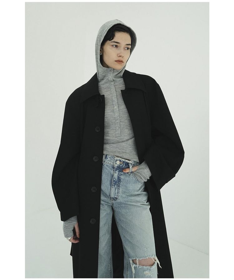 GARAGE OF GOOD CLOTHING「【CLANE】WOOL RIB HOODED TIGHT TOPS」|Tシャツ・カットソー|