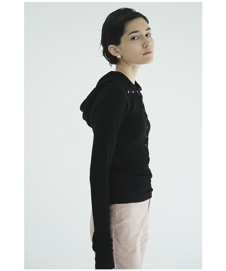 GARAGE OF GOOD CLOTHING「【CLANE】WOOL RIB HOODED TIGHT TOPS」|Tシャツ・カットソー|