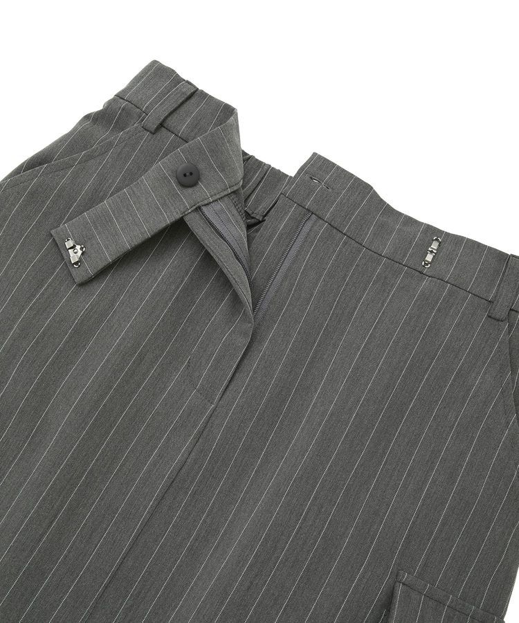 GARAGE OF GOOD CLOTHING「ストライプIラインカーゴスカート」|タイト|