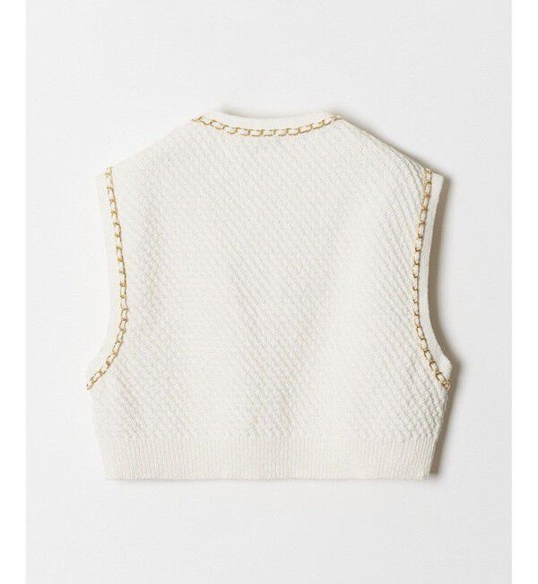 LOULOU WILLOUGHBY「【LOULOU WILLOUGHBY】チェーントリムミニベスト」|ベスト・ジレ|