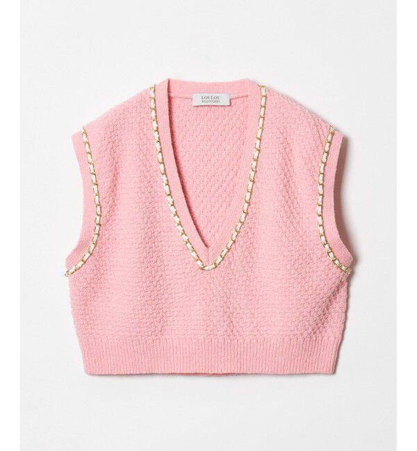 LOULOU WILLOUGHBY「【LOULOU WILLOUGHBY】チェーントリムミニベスト」|ベスト・ジレ|