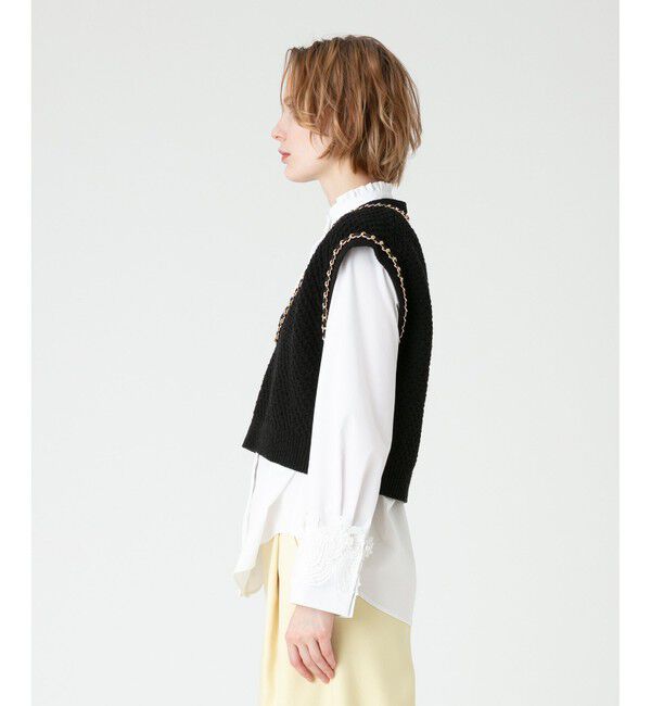 LOULOU WILLOUGHBY「【LOULOU WILLOUGHBY】チェーントリムミニベスト」|ベスト・ジレ|