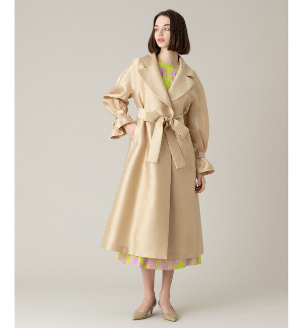 LOULOU WILLOUGHBY「【LOULOU WILLOUGHBY】シルキーダブルクロスドレスコート」|その他|