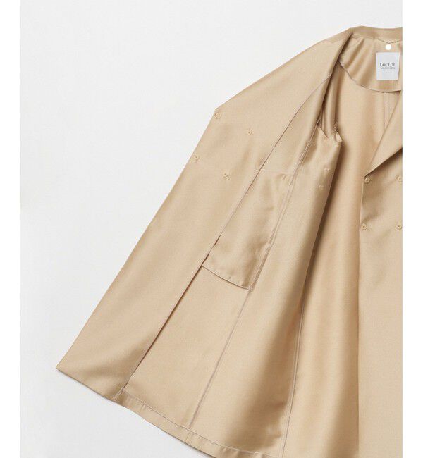 LOULOU WILLOUGHBY「【LOULOU WILLOUGHBY】シルキーダブルクロスドレスコート」|その他|