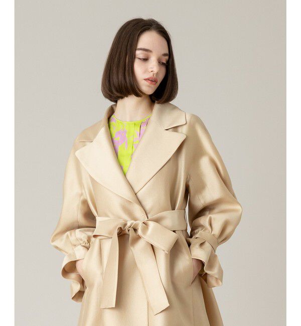 LOULOU WILLOUGHBY「【LOULOU WILLOUGHBY】シルキーダブルクロスドレスコート」|その他|