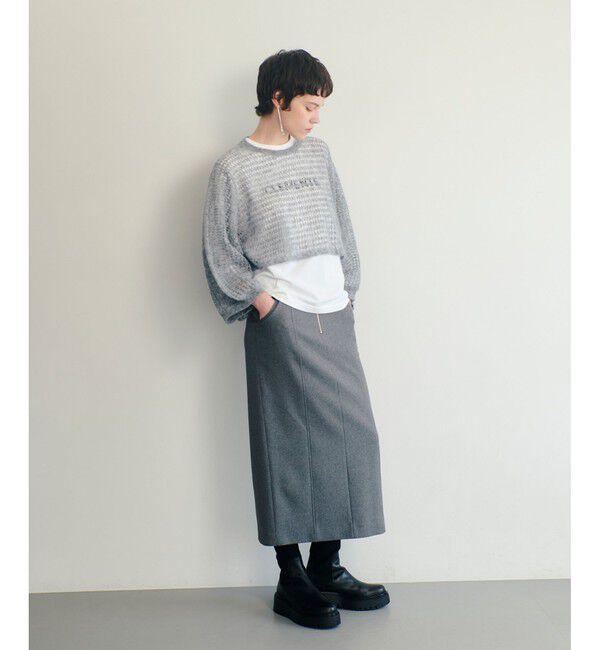 allureville「ドライモヘヤメッシュプルオーバー」|ニット・セーター|