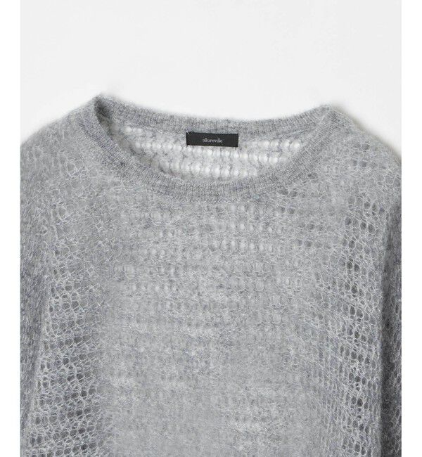 allureville「ドライモヘヤメッシュプルオーバー」|ニット・セーター|