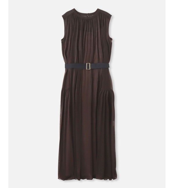 allureville「◇ エスパンディワイドベルトワンピース」|ワンピース|ブラウン