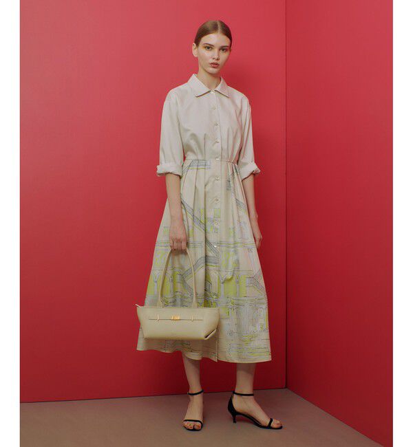 LOULOU WILLOUGHBY「【LOULOU WILLOUGHBY】カテドラルプリントワンピース」|ワンピース|