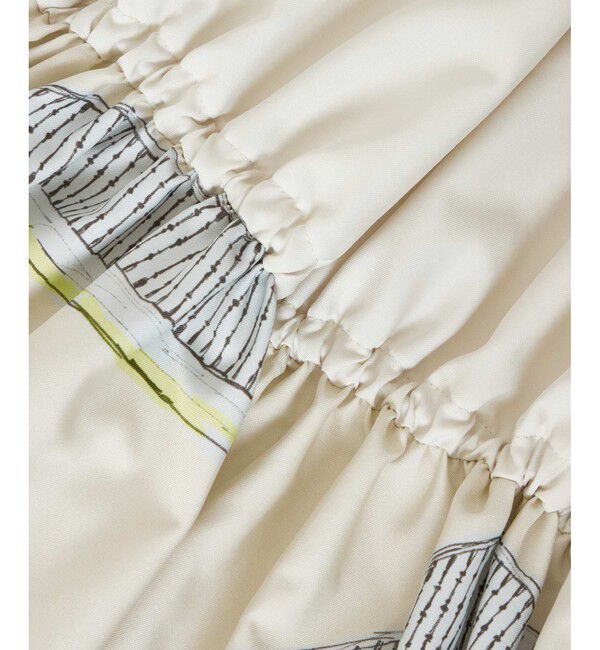 LOULOU WILLOUGHBY「【LOULOU WILLOUGHBY】カテドラルプリントワンピース」|ワンピース|