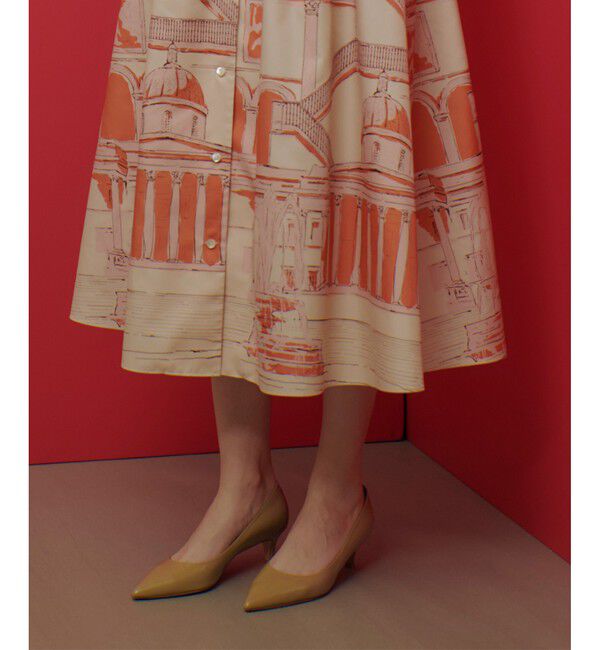 LOULOU WILLOUGHBY「【LOULOU WILLOUGHBY】カテドラルプリントワンピース」|ワンピース|