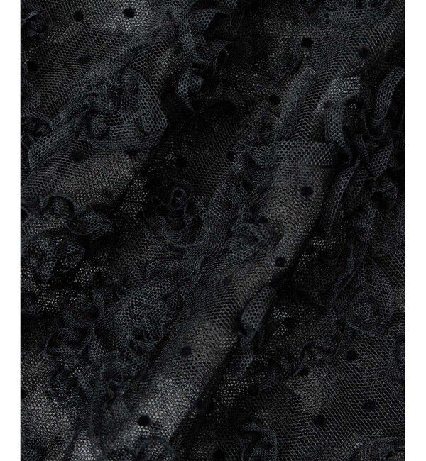 LOULOU WILLOUGHBY「【LOULOU WILLOUGHBY】ドットフラワーシシュウブルゾン」|ブルゾン・スタジャン|