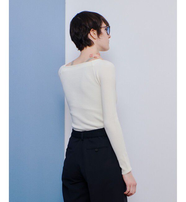 allureville「2WAYネックサイドスリットプルオーバー」|ニット・セーター|