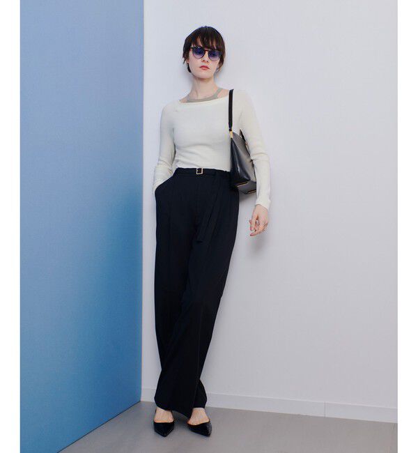 allureville「2WAYネックサイドスリットプルオーバー」|ニット・セーター|